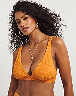 Chelsea Peers Textured Tie Halter Neck Bikini Top