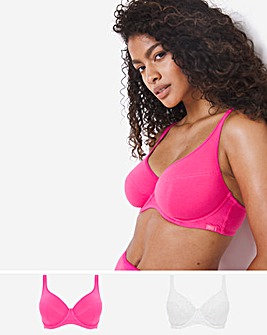 Slimma 2 Pack Cotton Full Cup Bras