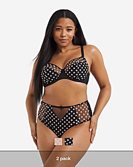 2 Pack Everyday Hannah Spot Mesh Full Cup