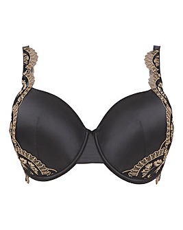 Contemporary Embroidery & Satin Bra