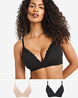 2 Pack Sophie Everyday Padded Non-Wired Bras