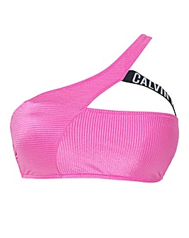 Calvin Klein Intense Power Rib One Shoulder Bikini Top