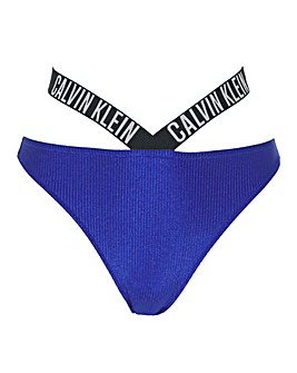 Calvin Klein Intense Power Rib High Leg Cheeky Bikini Bottom