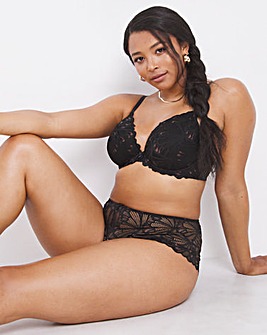Value Butterfly Lace Padded Plunge Bra