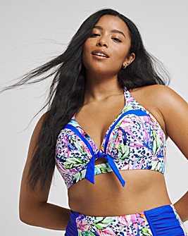 Joe Browns Animal Floral Non Wired Bikini Top