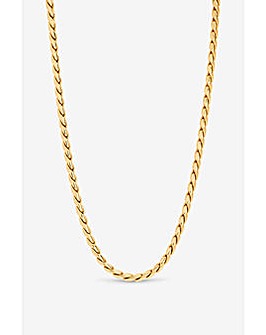 Jon Richard Gold Plated Twist Chain Necklace