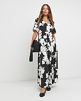 Soft Touch Asymmetric Seam Maxi Dress