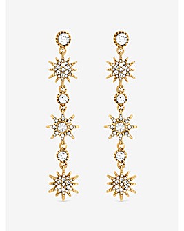 Mood Hematite Crystal Celestial Drop Earrings