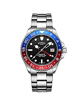 Rotary Men's Seamatic GMT Bracelet Watch