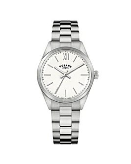 Rotary Ladies White Dial Bracelet Watch