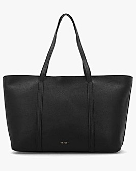 Radley The Weekly Large Top Zip Black Leather Tote Bag