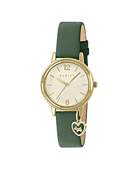 Radley Heart Charm Leather Strap Watch