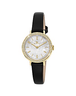 Radley Stone Set Black Leather Watch