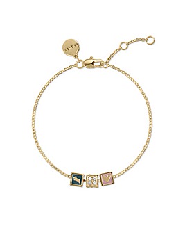 Radley Enamel Clear Stone Bracelet