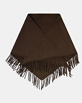 Accessorize Large Tassel Knit Triangle Scarf
