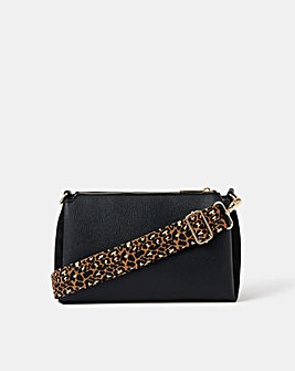 Accessorize Webbing Strap Suedette Crossbody