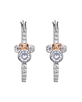 Mickey Stoneset Hoop Earrings