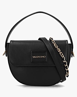 Valentino Bags Wannabe Front Flapover Black Dome Bag