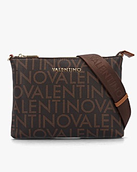 Valentino Bags Regina Brown Monogram Pochette Bag