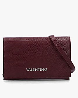 Valentino Bags Ember Burgundy Front Flap Cross-Body Bag
