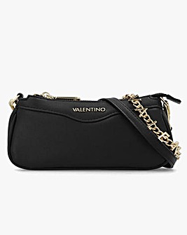 Valentino Bags Elly Black Logo Strap Shoulder Bag