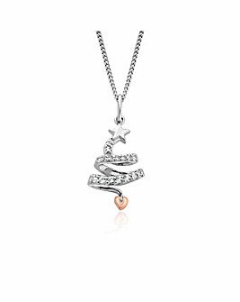 Clogau Christmas Tree Silver Pendant