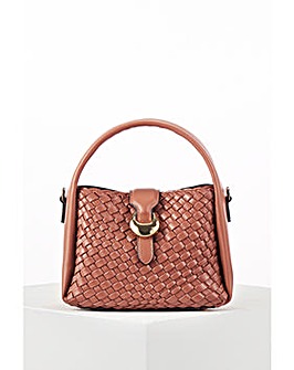 Luella Grey Maggie Blush Weave Crossbody