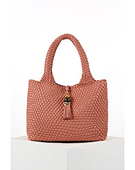 Luella Grey Saskia Blush Woven Tote