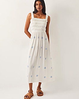 Monsoon Briar Shirred Maxi Dress