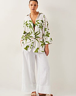 Monsoon Isla Palm Print Shirt