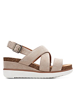 Clarks Unstructured Lizby Cross Standard Fitting Sandals