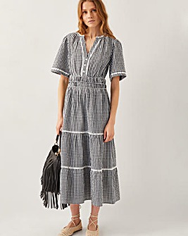 Monsoon Gina Gingham Maxi Dress