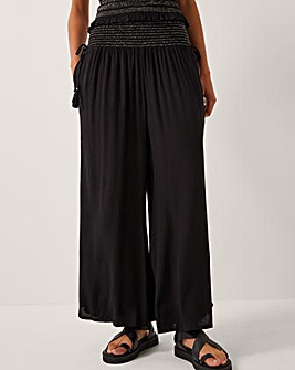 Monsoon Heidi Shirred Wide Leg Trousers