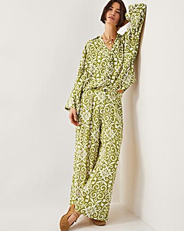 Monsoon Trinny Print Wide Leg Trousers