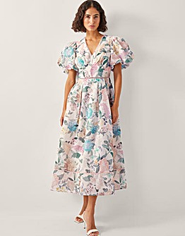 Monsoon Agnes Floral Midi Dress