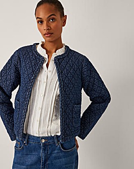 Monsoon Martha Denim Plait Jacket