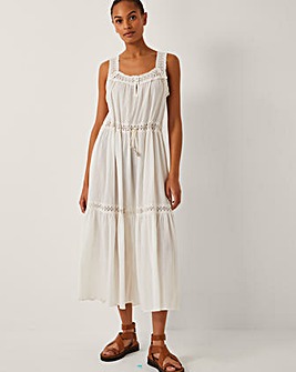 Monsoon Maddi Embroidered Midi Dress