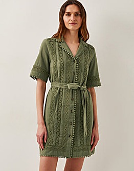 Monsoon Amelia Embroidered Mini Dress