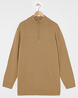 Mustard Lambswool 1/4 Zip