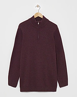 Burgundy Lambswool 1/4 Zip