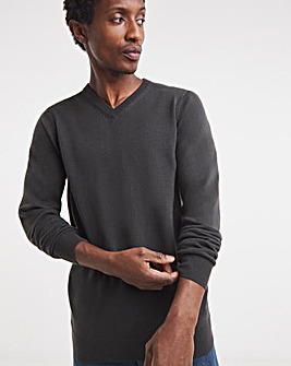 V Neck Acrylic Knitted Jumper