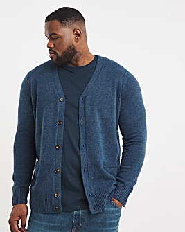 Navy Lambswool Cardigan