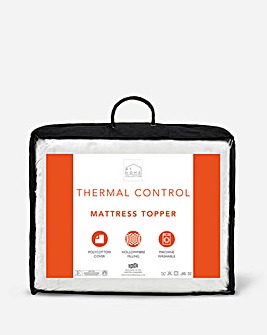 Thermal Control Mattress Topper with Polycotton Cover