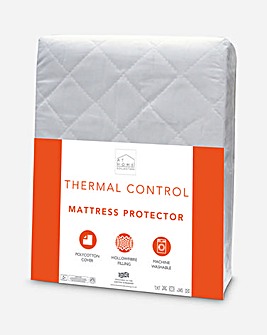 Thermal Control Mattress Protector with Polycotton Cover