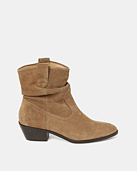 FatFace Polly Suede Western Slouchy Boot