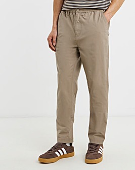 Ripstop Tapered Elasticated Waist Stretch Trouser