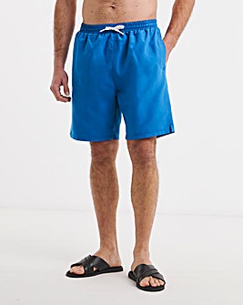 Cobalt Blue Plain Swim Shorts Long