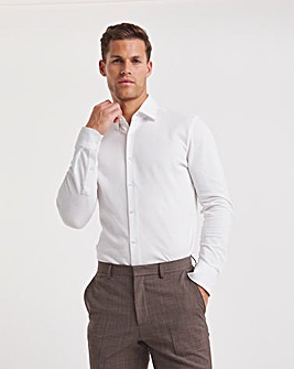 BOSS Slim Fit White Formal Shirt