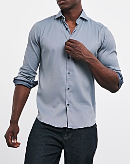 BOSS Regular Fit Blue Formal Shirt