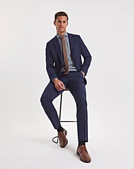 BOSS Navy Wool Mix Suit Trouser